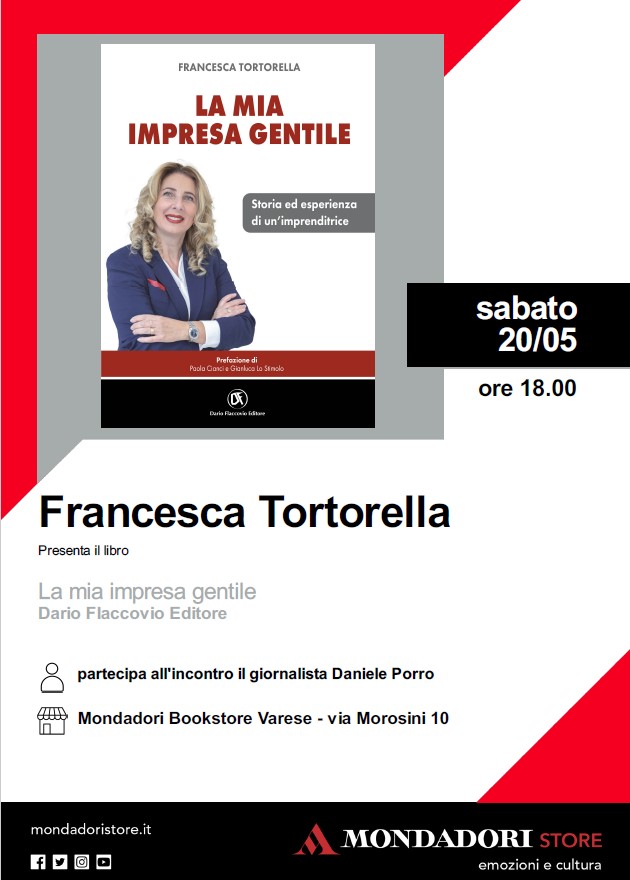 Francesca Tortorella presenta il suo libro - Mondadori Varese 20 Maggio 2023